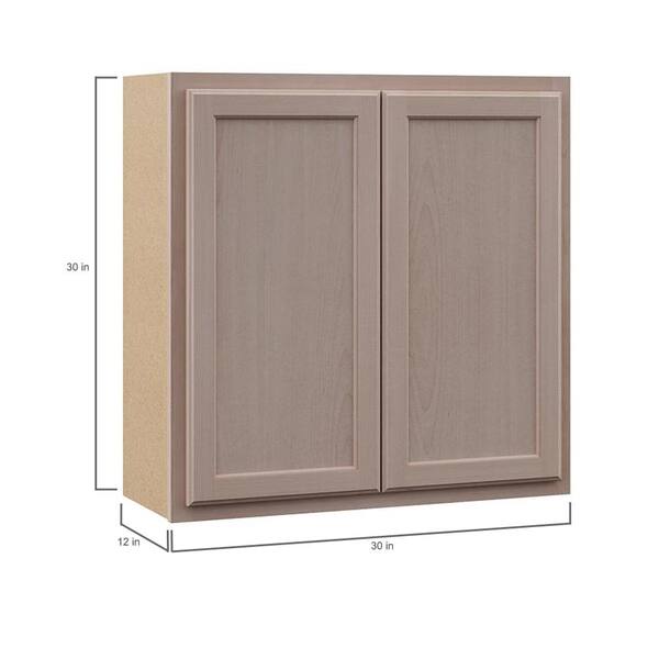 Hampton Bay Unfinished Recessed, Unfinished Wood Cabinets Home Depot