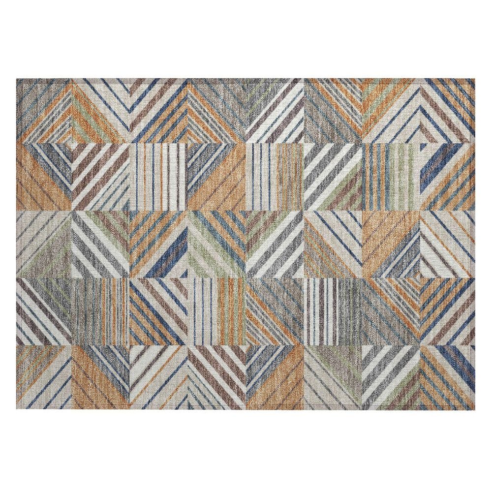 Chantille Machine Washable Indoor/Outdoor Abstract ACN2399 Copper 2 ft. x 3 ft. Accent Rug price history on PriceWatchPro