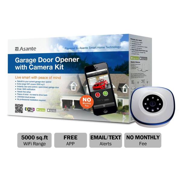 Asante Garage Door Opener with Camera Kit (Live Streaming)