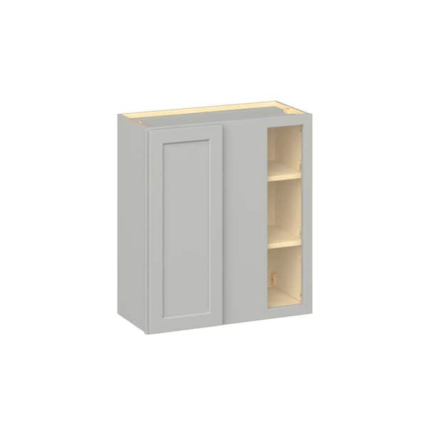 Emerson Whisper Gray Wall Blind Corner 1 door Ready to Assemble Kitchen Cabinet (27 in. W x 30 in. H x 12 in. D)