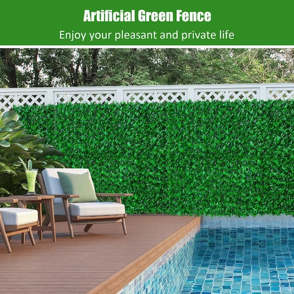 120 in. x 40 in. Green Artificial Grass Hedge Panel Outdoor Garden 120 in. x 40 in. Green Artificial Grass Hedge Panel Outdoor Garden