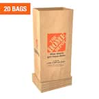 DURO Large 30 Gallon Lawn and Leaf Bags Brown Paper, 2-Ply Lawn Bags