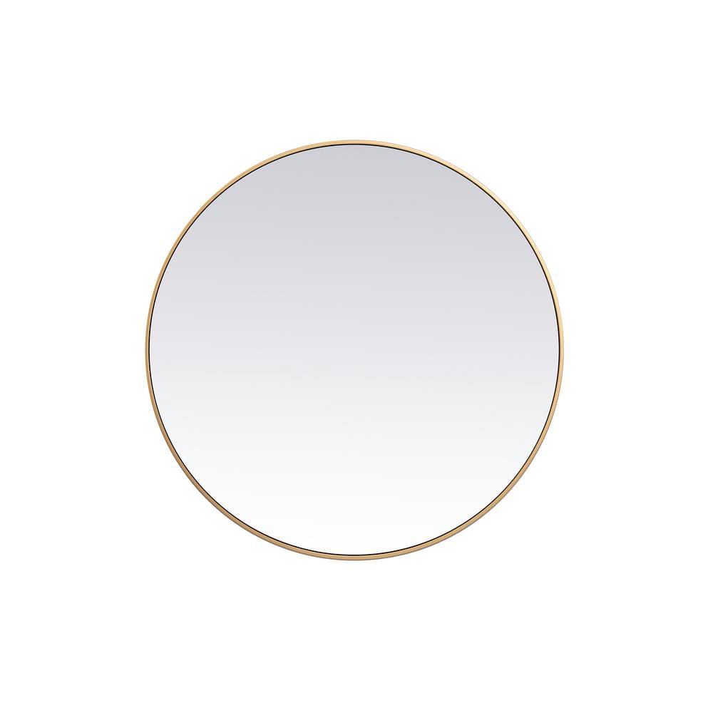Brass 39 in. W x 39 in. H Round Vanity Mirror price history on PriceWatchPro
