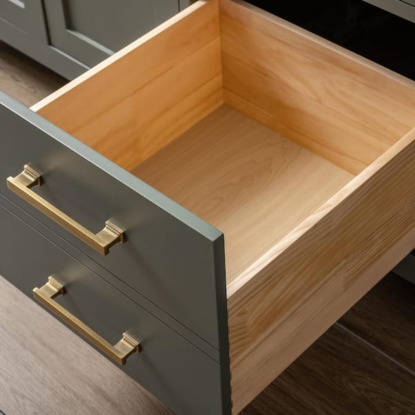 かずや部屋 SUDIO Jasper 72 in. W x 22 in. D Bath Vanity in Vintage