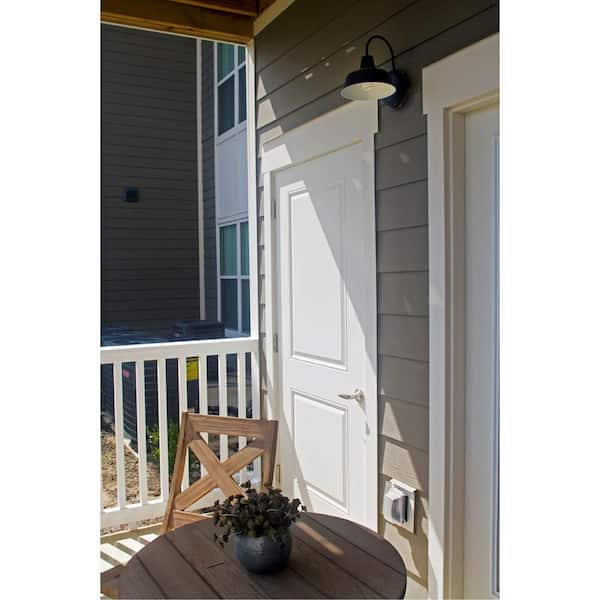 Design House - Mason Industrial Modern 1-Light Wall Mount 8-inch Light with Metal Shade for Porch Entryway Barn, Oil Rubbed Bronze