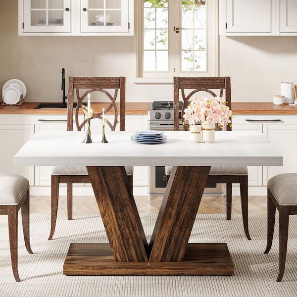 ⭐Jing⭐　INOUT NEW Standard Table Indoor Restaurant Dining Table with Marco Top and X Stamped
