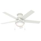 Hunter Anslee 46 in. Indoor Fresh White Ceiling Fan with Light-59266