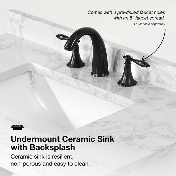 OVE Decors Roselle 36-in Almond Latte Undermount Single Sink