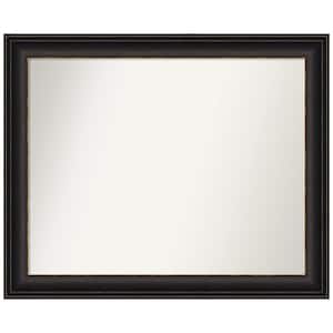 Trio Oil Rubbed Bronze 32.5 in. x 26.5 in. Custom Non-Beveled Recycled Polystyrene Framed Bathroom Vanity Wall Mirror