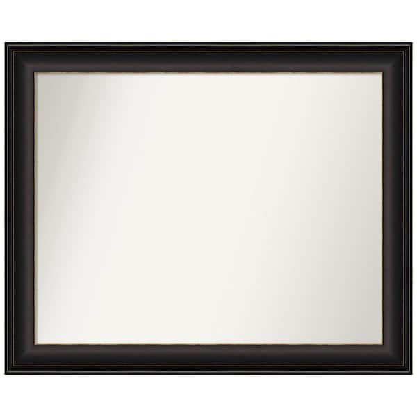 Amanti Art Trio Oil Rubbed Bronze 32.5 in. x 26.5 in. Custom Non-Beveled Recycled Polystyrene Framed Bathroom Vanity Wall Mirror