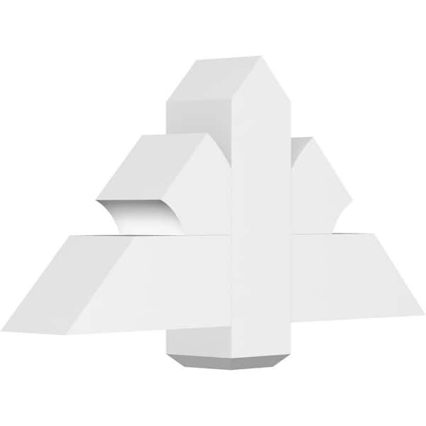 Ekena Millwork Redmond 36 in. W x 18 in. H x 6 in. D Signature Polyurethane Bracket