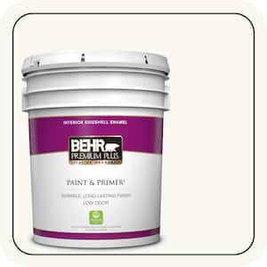 5 gal. Ultra Pure White Eggshell Enamel Low Odor Interior Paint & Primer
