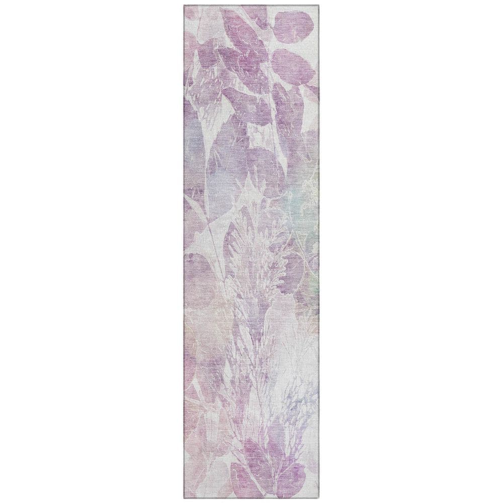 Chantille Machine Washable Indoor/Outdoor Abstract ACN2885 Lavender 2 ft. x 7 ft. Runner Rug price history on PriceWatchPro