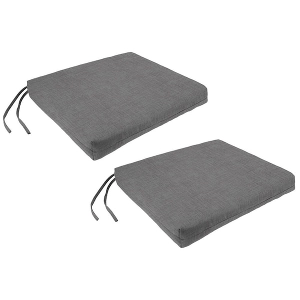 Jordan Manufacturing 19 in. W x 18 in. D x 3.25 in. T Rectangular Outdoor Seat Cushion in Zayne Volcanic (2-Pack)