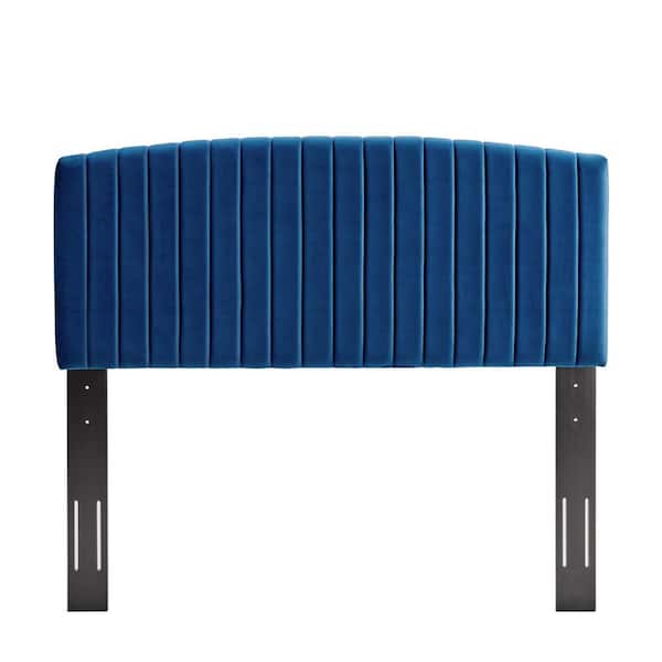 MODWAY Rebecca Performance Velvet King / California King Headboard in Navy