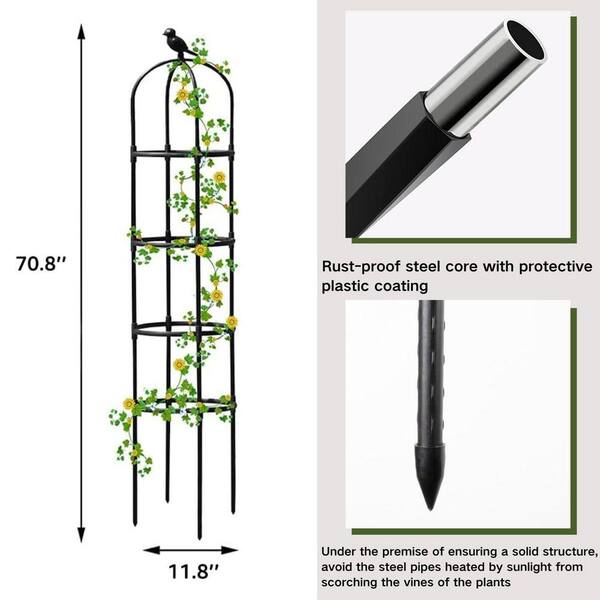 Metal Garden Outdoor Indoor Potted Plant Support Stands for