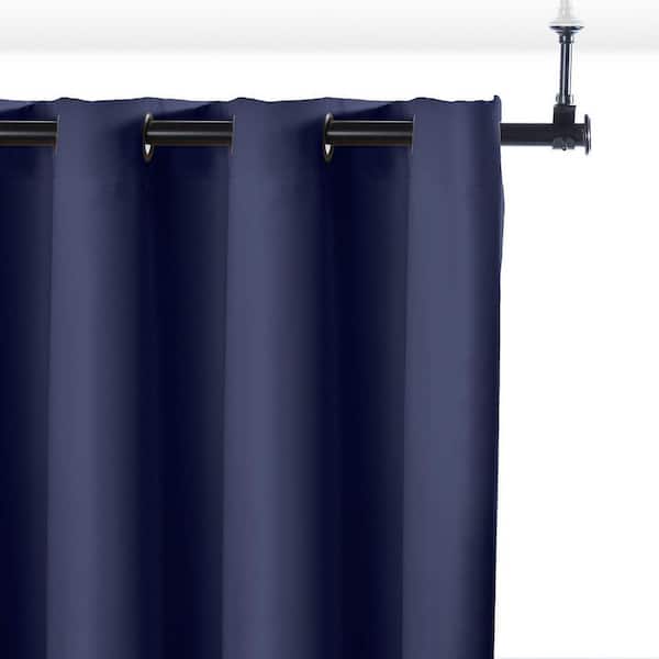 Ceiling Mount Single Curtain Rod, Wall Mounted Shower Curtain Rod Black