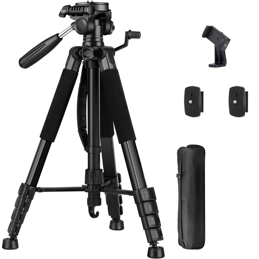 OBJLGEV 74 in. Heavy-Duty Tripod 3-Way Head 15 lbs. 27ISA10119