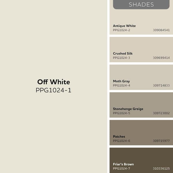 Glidden Premium 1 qt. PPG1024-1 Off White Semi-Gloss Exterior