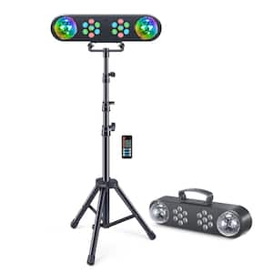 DJ Lights with Stand, Mobile Stage Lighting System Sound Activated LED Par Lights