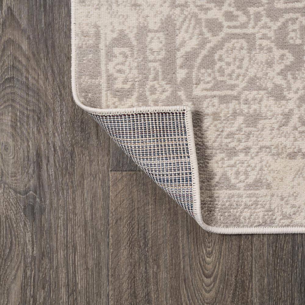 Ivory Synthetic Easy Care Rectangular Area Rug 3' x 5'