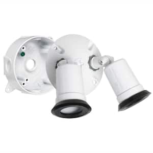 N3R White Round Light Weatherpoof Kit includes with Box, Cover and (2) Lampholders with External Gasket