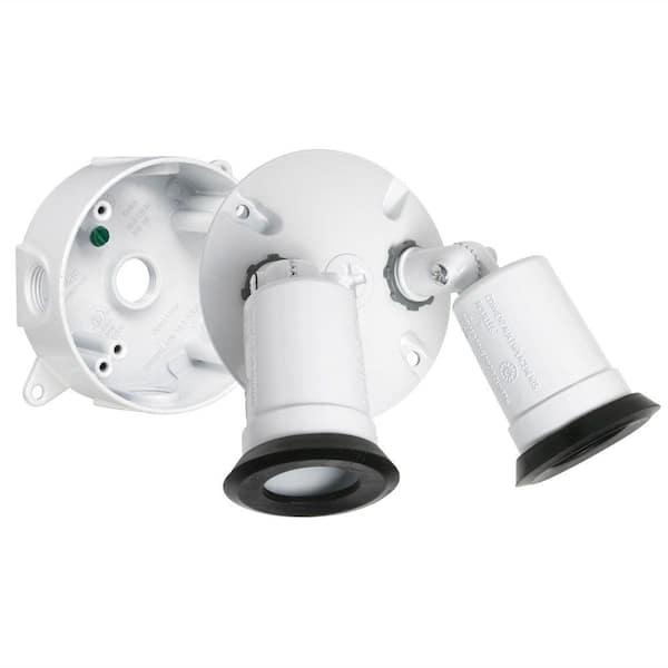BELL N3R White Round Light Weatherpoof Kit includes with Box, Cover and (2) Lampholders with External Gasket