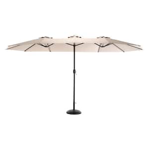 beige patio umbrella replacement canopy home depot Yescom 13' Outdoor Market 8-Rib 500 Denier/180g UV Cubilan Patio Umbrella 9 ft.