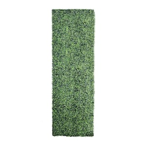 40 in. x 120 in. Artificial Light Green Boxwood Roll Panels UV Protected for Outdoor Use