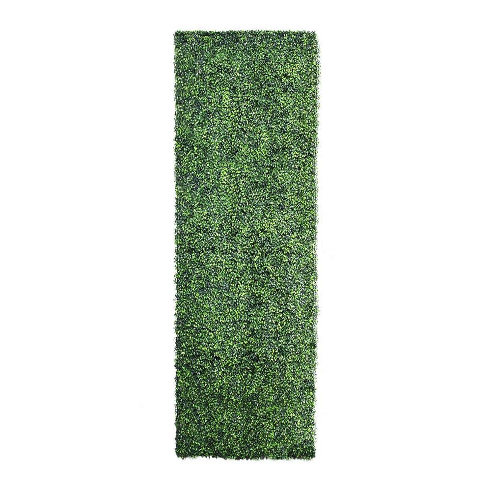 40 in. x 120 in. Light Green Artificial Boxwood Hedge Panels with Lights