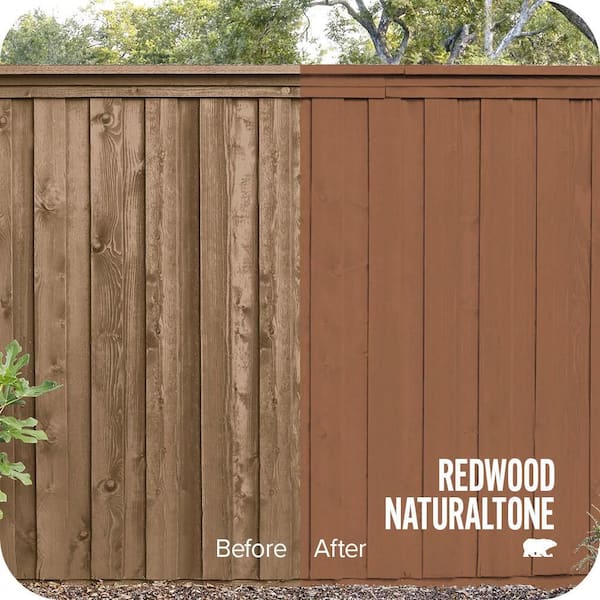5 gal. #SC-122 Redwood Naturaltone Solid Color House and Fence Exterior Wood Stain