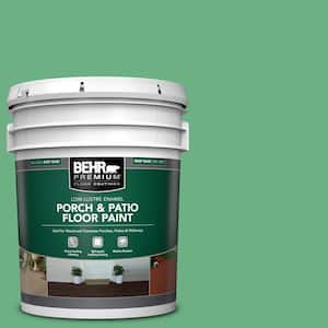 5 gal. #P410-5 Lily Pads Low-Lustre Enamel Interior/Exterior Porch and Patio Floor Paint