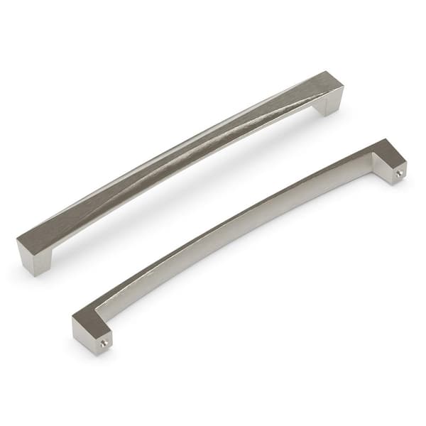 HICKORY HARDWARE Crest Collection Pull 192 mm Center-to-Center Satin Nickel Finish