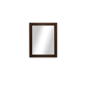 Modern Rustic ( 24.25 in. W x 36.25 in. H ) Wooden Mocha Wall Mirror