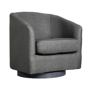 Dark Gray Fabric Accent Chair