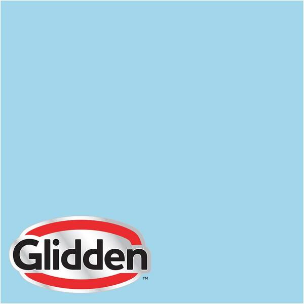 Glidden Premium 1 gal. #HDGB55 Wild Blue Yonder Flat Interior Paint with Primer