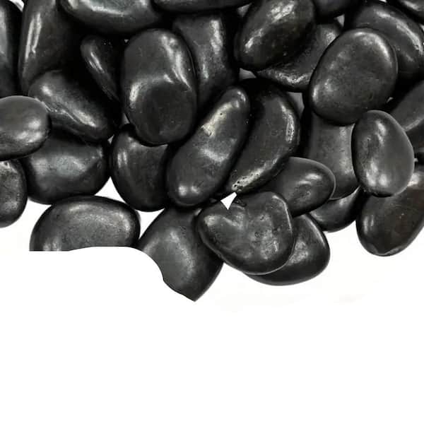 38 lbs. Decorative Garden Stone, Walkways, Yard, 1-3 in. Large Polished River Rocks for Plants Pots, Vases, Crafts