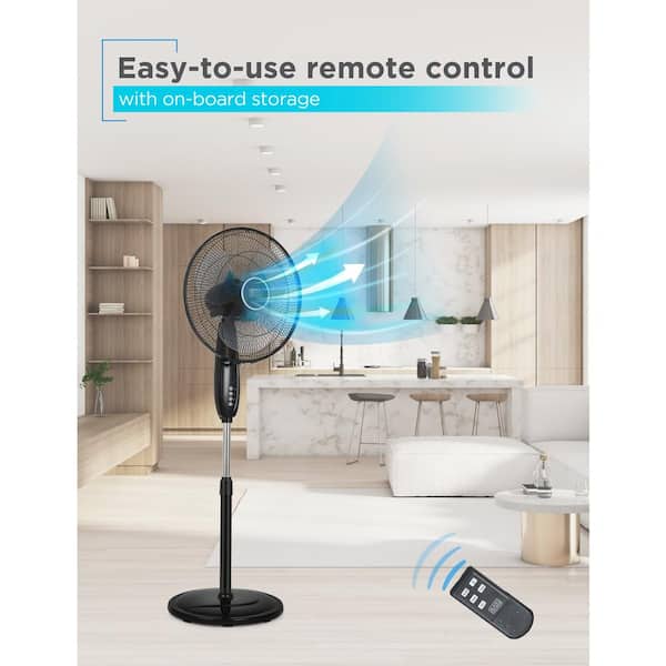 Pedestal Fan Tall Fans With Remote Control Oscillating Tower Fan