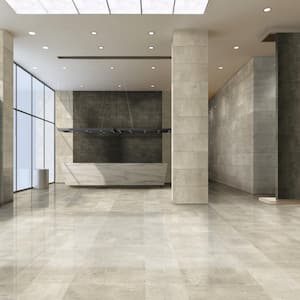 Simply Modern 12 in. x 24 in. Honed Creme Porcelain Tile (15.75 sq. ft./Case)