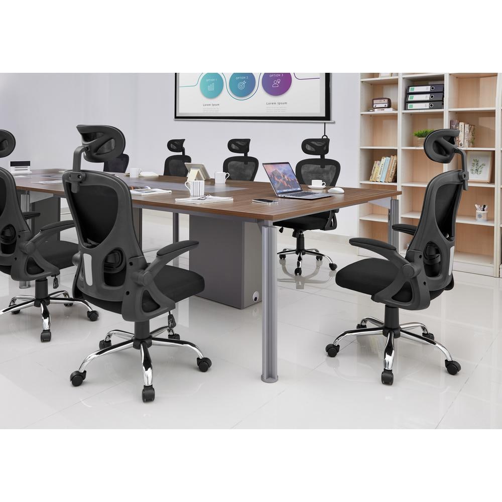 Black Ergonomic High Back Mesh Swivel Office Chair with Adjustable Arms
