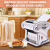 VEVOR Electric Pasta Maker Machine 9 Adjustable Thickness Settings Noodles  Maker Pasta Making Kitchen Tool Kit QMJYSSDD15CMRQIIWV1 - The Home Depot