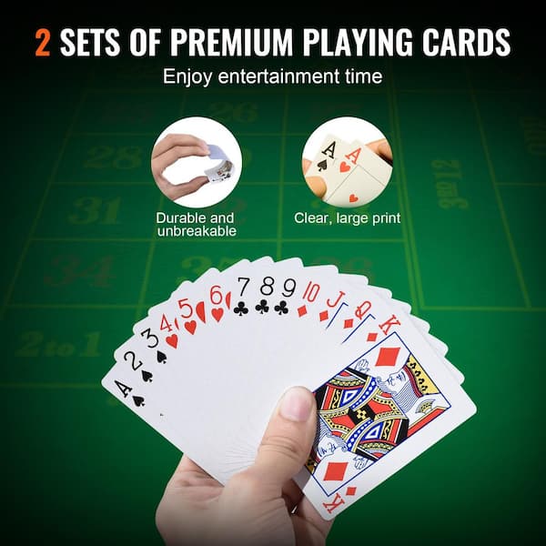 VEVOR Poker Chip Set 200-Piece Poker Set Complete Poker