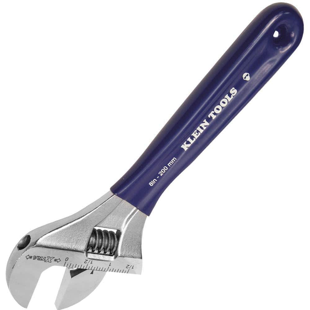 Wide Mouth Soft Grip Adjustable Wrench Spanner NEW 8" 24 x 200mm 