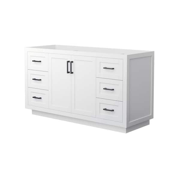 Miranda 59.25 in. W x 21.75 in. D Single Bath Vanity Cabinet Only in White