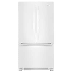 25.2 cu. ft. French Door Refrigerator in White with Internal Water Dispenser