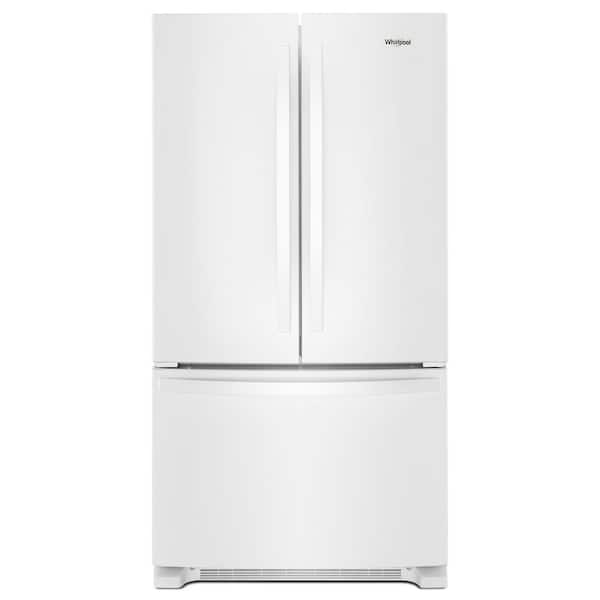 Whirlpool 20 cu. ft. French Door Refrigerator in White with Internal Water Dispenser , Counter Depth