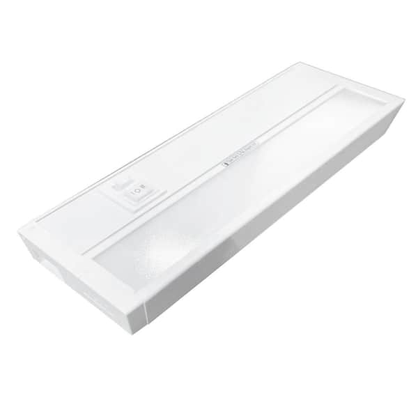 8 in. Hardwired White Integrated LED Dimmable Under Cabinet Light