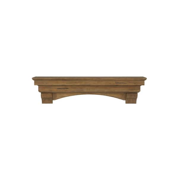 4 ft. Antique Finish Cap-Shelf Mantel