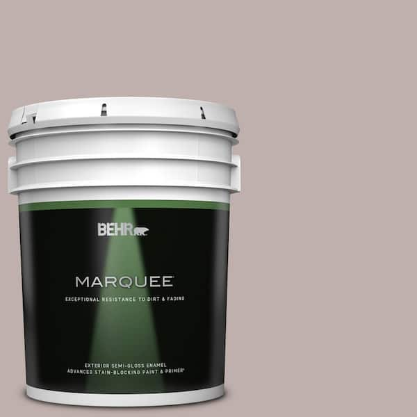 BEHR MARQUEE 5 gal. #740A-3 Oak Ridge Semi-Gloss Enamel Exterior Paint & Primer