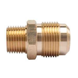 3/4 in. Flare x 1/2 in. MIP Brass Adapter Fitting (5-Pack)